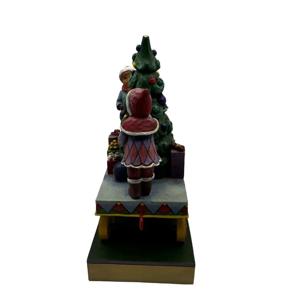 Jim Shore Heartwood Creek On Track With All The Trimmings Christmas Figurine